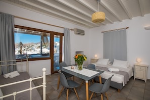 Appartement, vue mer | Lits supplémentaires