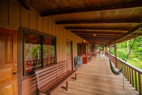 View from property. La Laguna del Lagarto Eco-Lodge