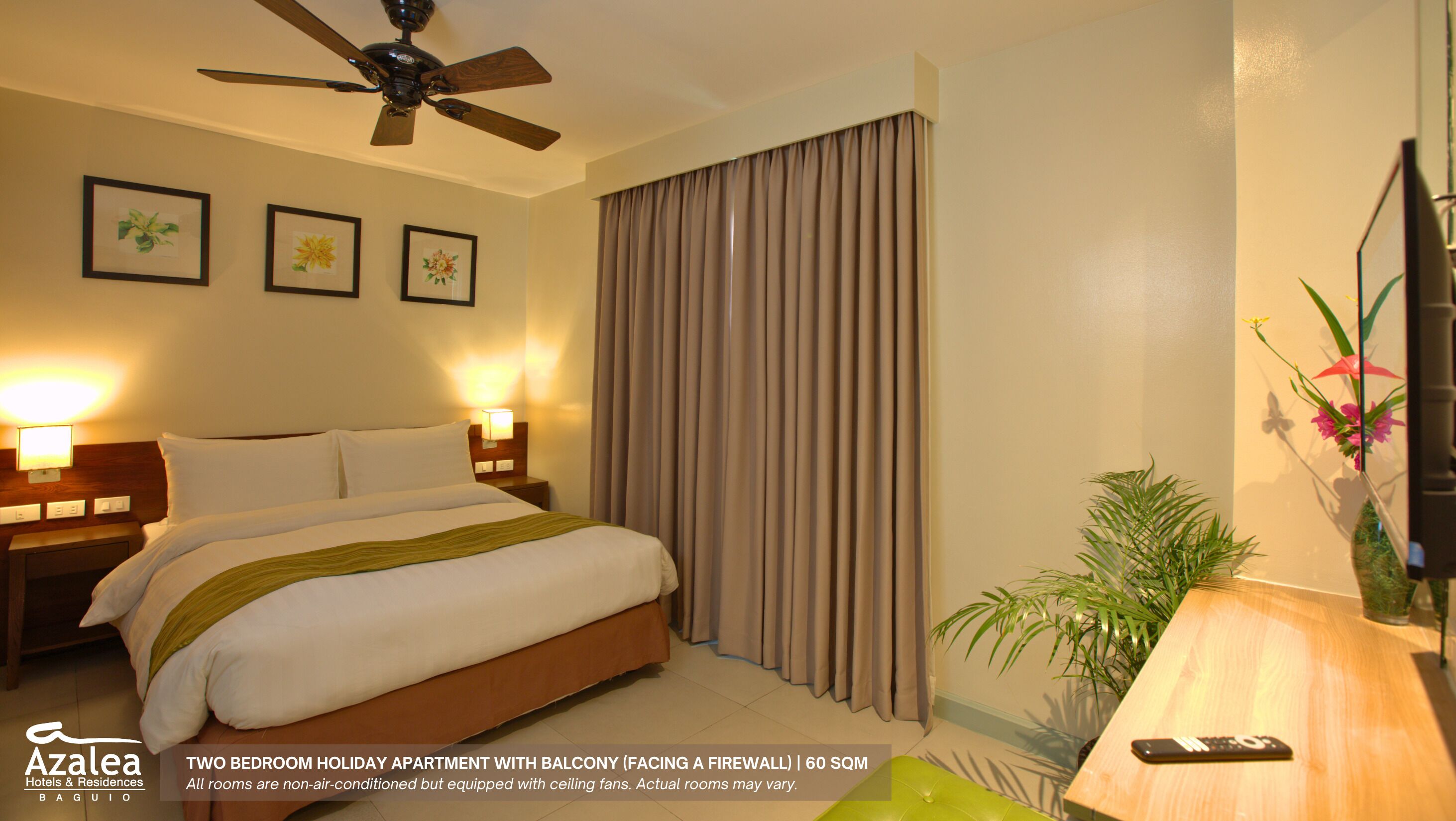 Apartemen, 2 kamar tidur | Minibar, brankas, meja kerja, dan Wi-Fi gratis