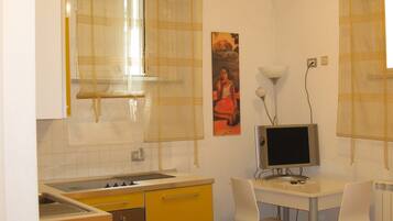 Studio | Individually decorated, individually furnished, blackout drapes