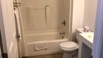 Free toiletries, hair dryer, towels