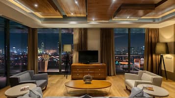 Presidential Suite, Terrace, City View | Living area | Smart TV