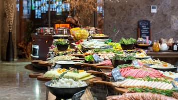 Daily buffet breakfast for a fee