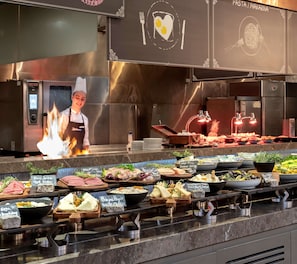Daily buffet breakfast (EUR 27 per person)