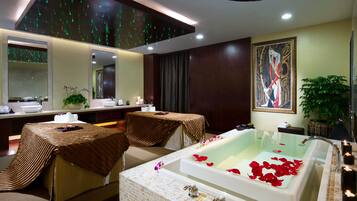 Body treatments, aromatherapy, facials, massages