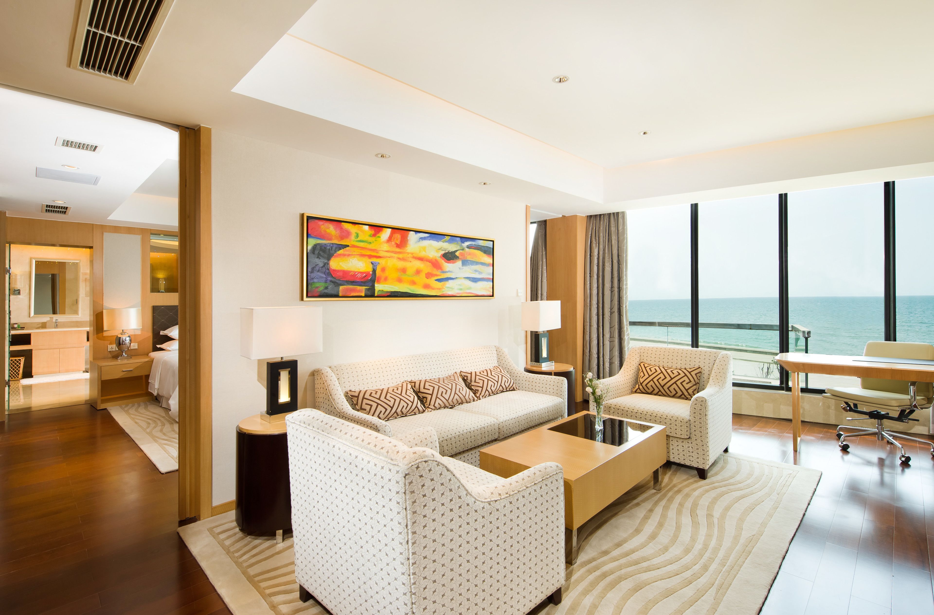 Club-huvila, 2 makuuhuonetta, terassi (Terrace) | Ylelliset vuodevaatteet, untuvapeitot