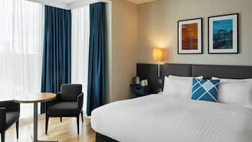 In-room safe, desk, blackout curtains, iron/ironing board