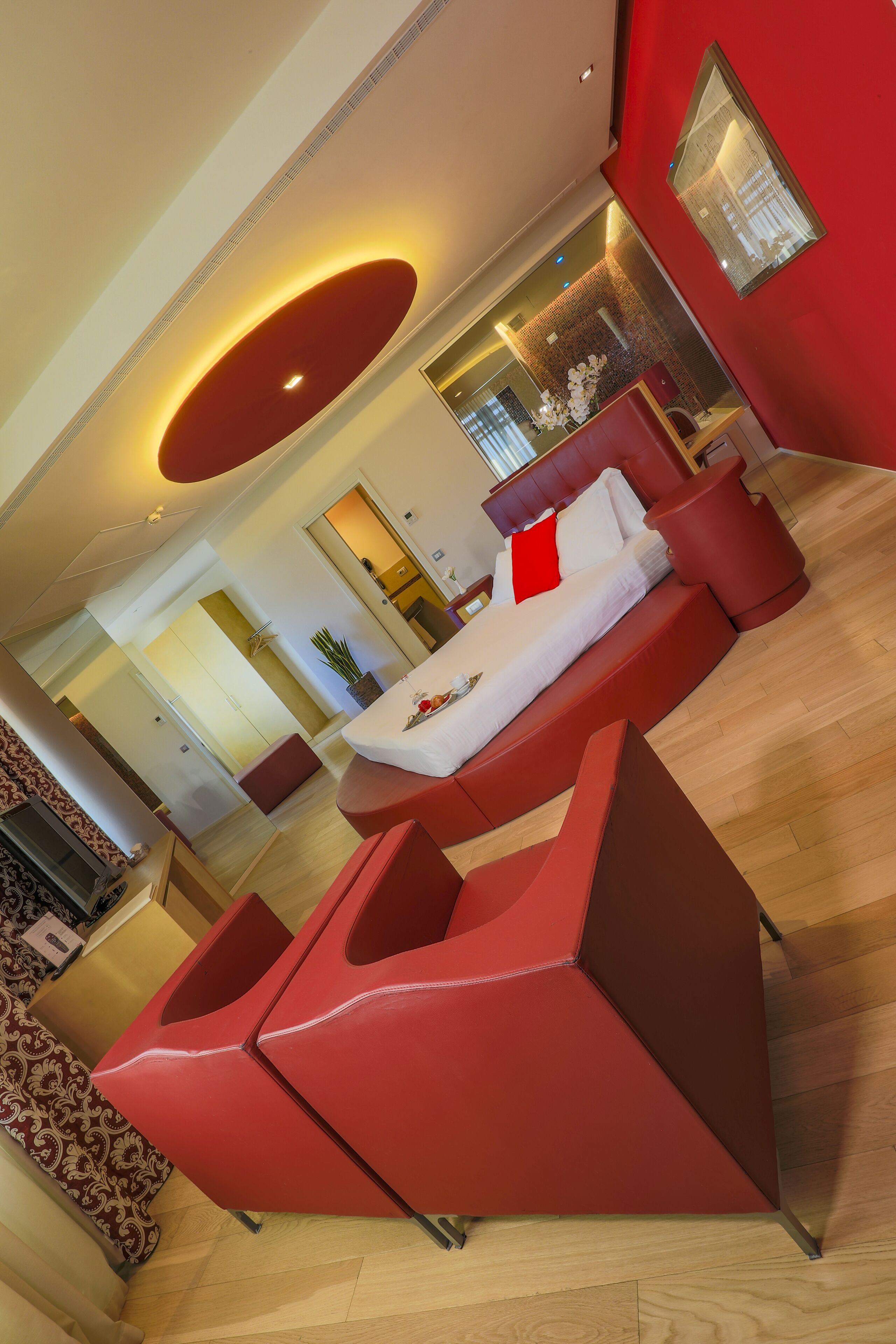 presidential room | down duvets, memory-foam beds, free minibar items, in-room safe