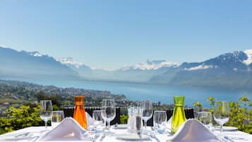 Blick von der Unterkunft