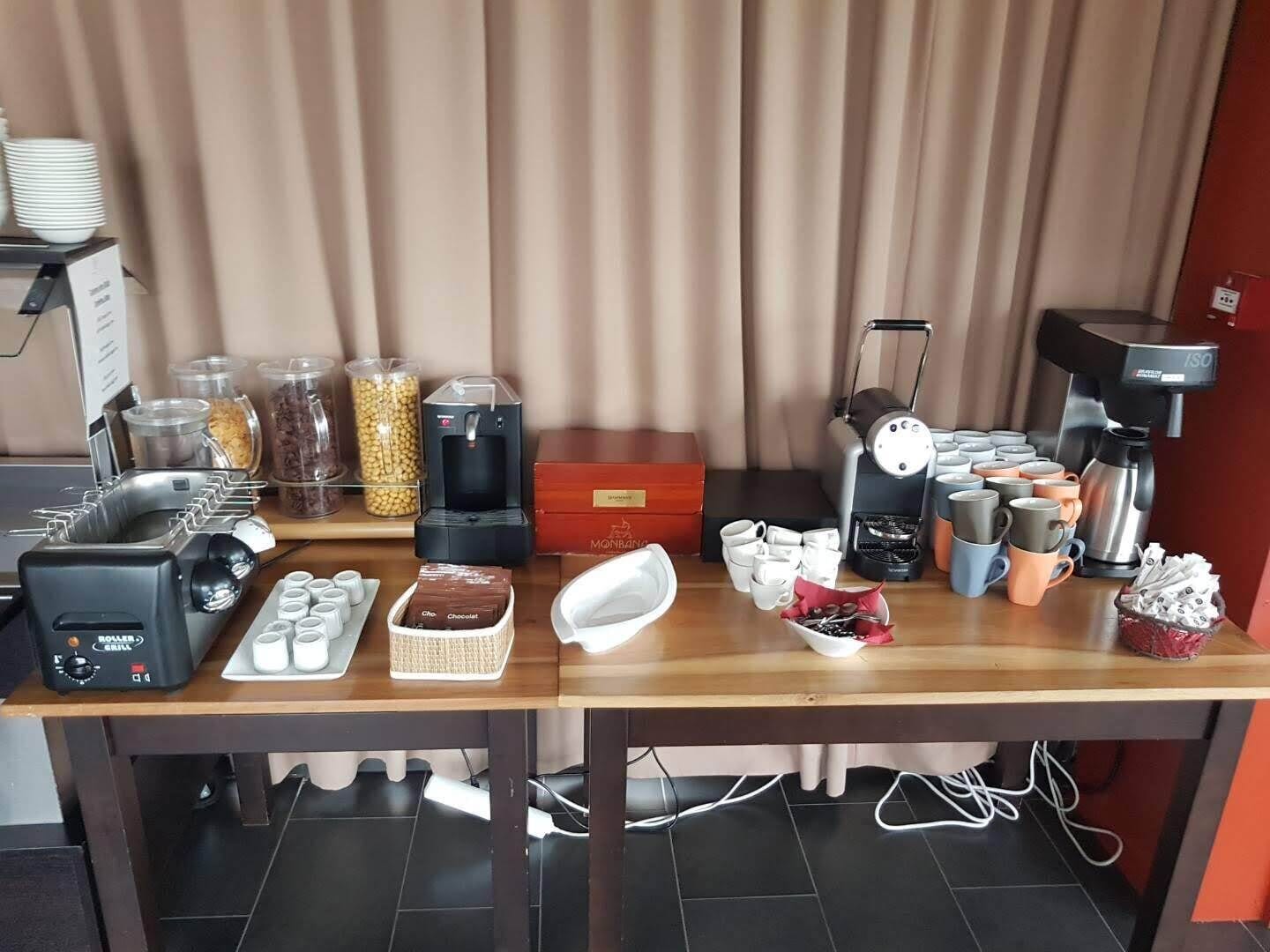 daily buffet breakfast (eur 13.50 per person)