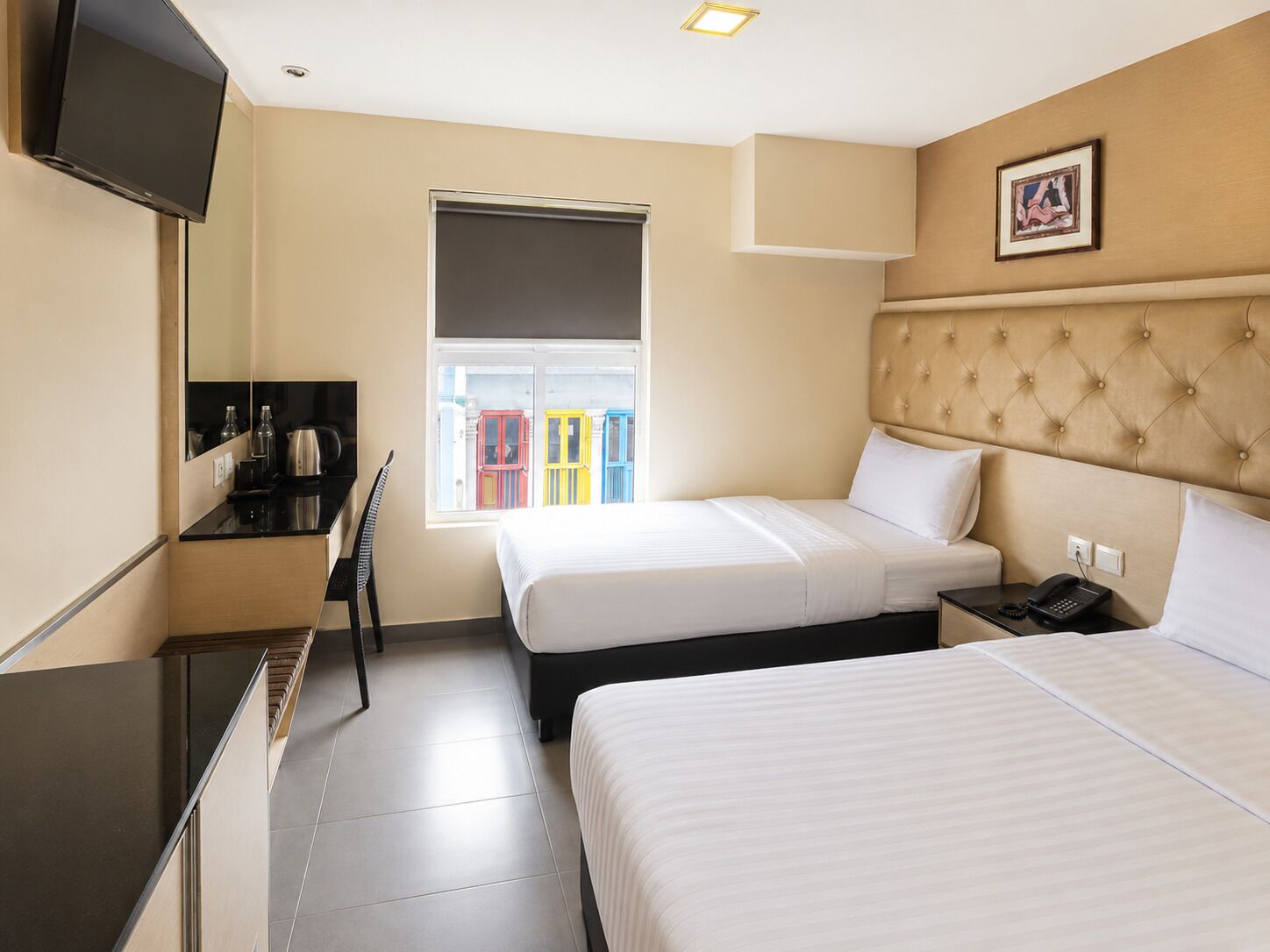 Deluxe Twin Room (with window) | In-room safe, desk, laptop workspace, free WiFi