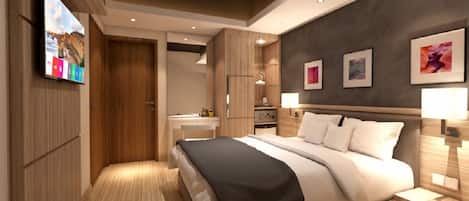 Down duvets, minibar, in-room safe, individually decorated
