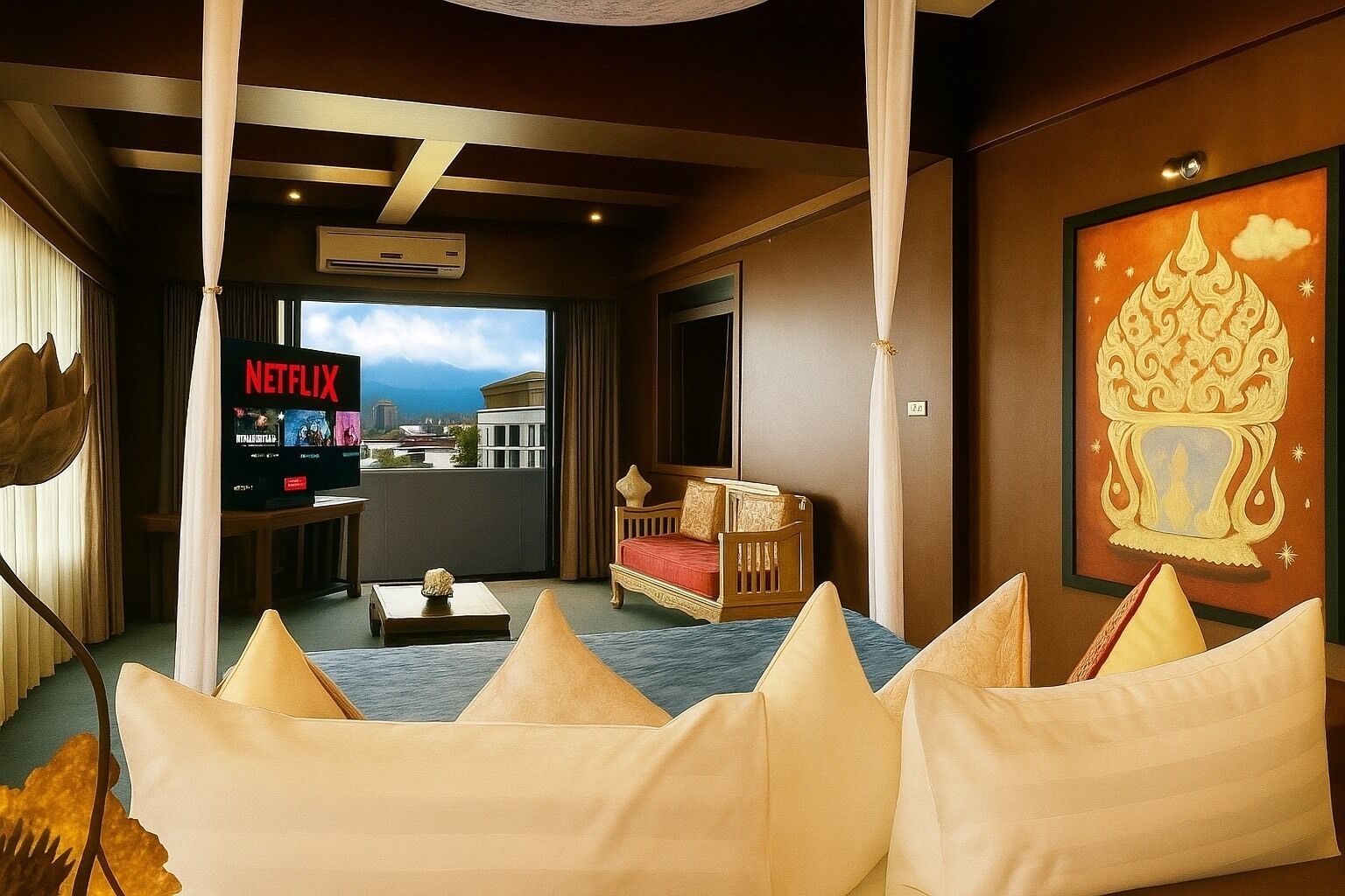 Nakara Montra Scenery Suite with balcony | Pillowtop beds, free minibar, in-room safe, individually decorated