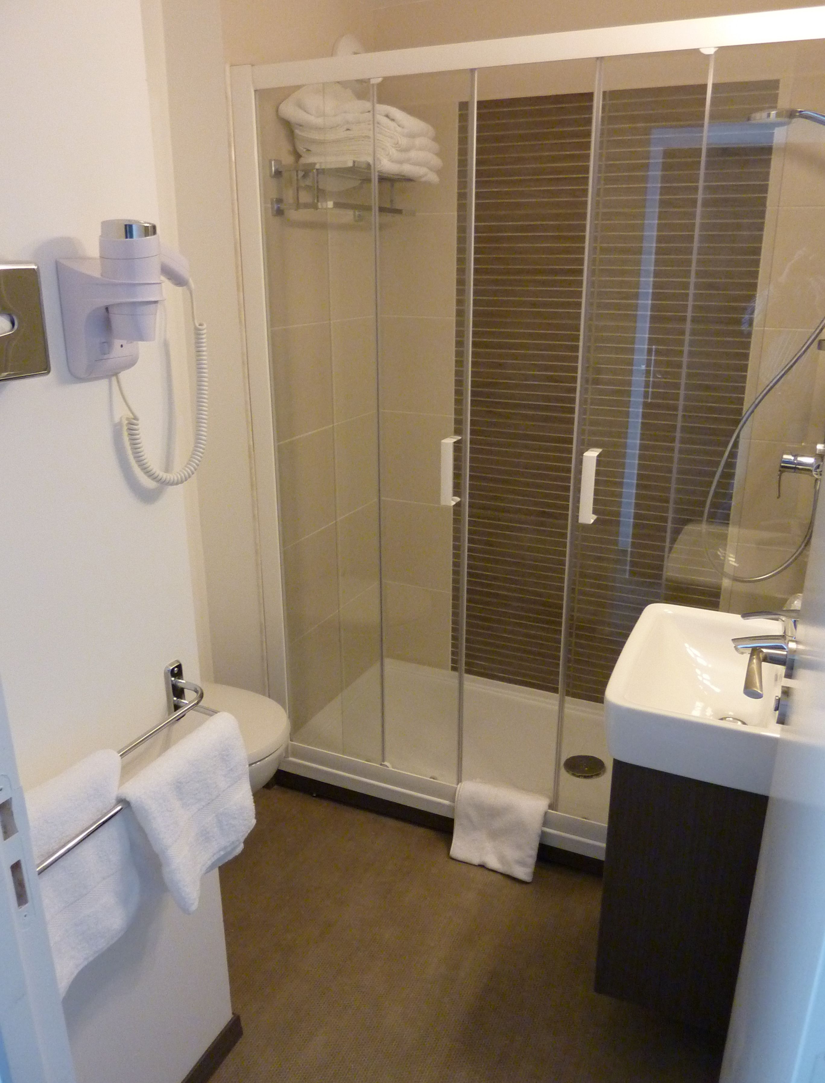 family room, terrace | bathroom | hair dryer, towels, soap, shampoo