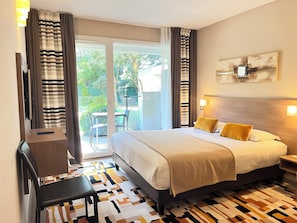 Family Suite, Terrace | Premium bedding, in-room safe, desk, blackout curtains