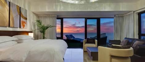 Luxury Double Room, Sea View (Diamond) | Hypo-allergenic bedding, in-room safe, individually decorated