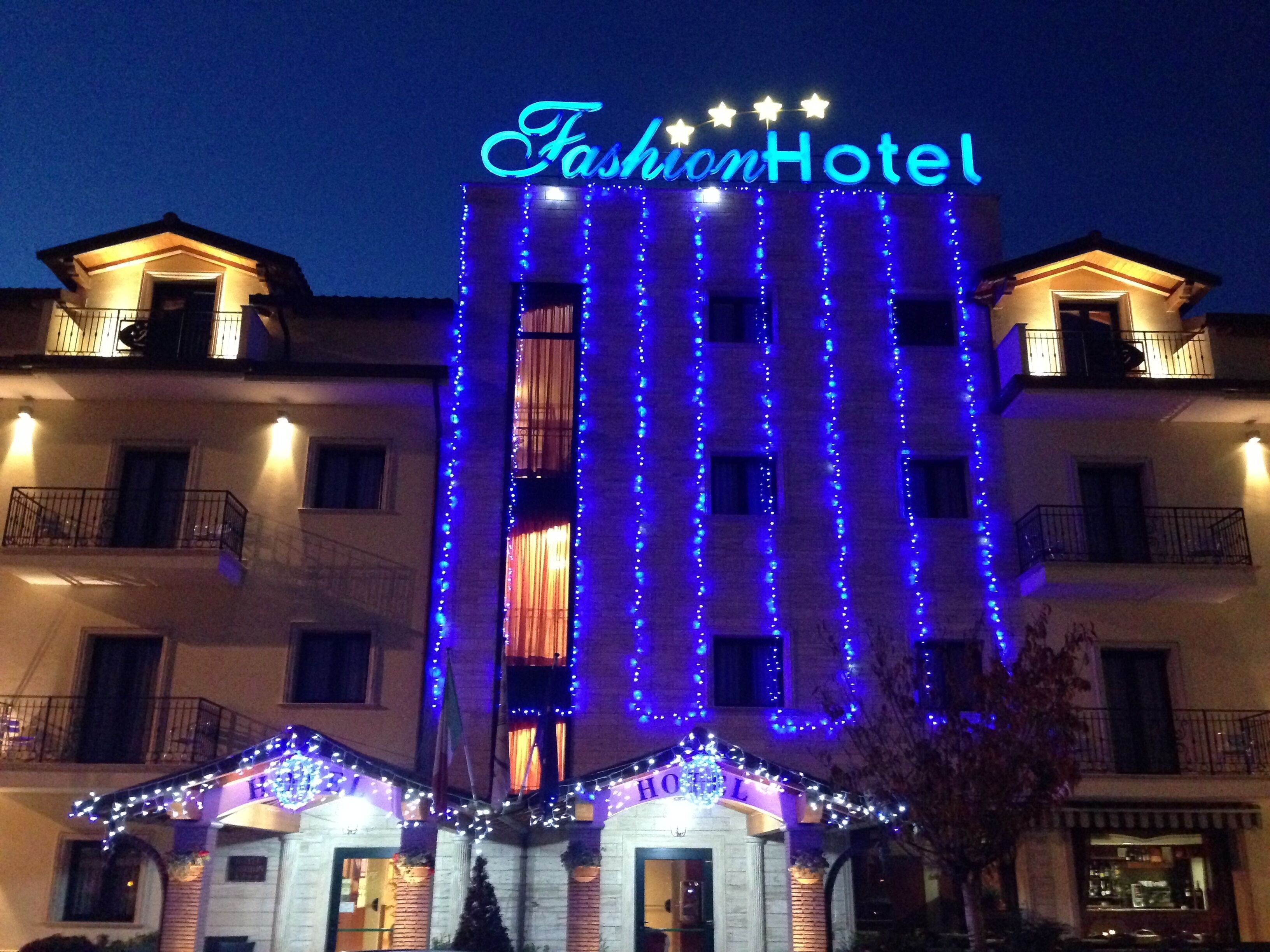 front of property – evening/night