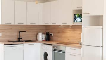 Superior Villa - 1 bedroom - sea view | Cucina privata | Frigorifero con congelatore, microonde, forno, piano cottura