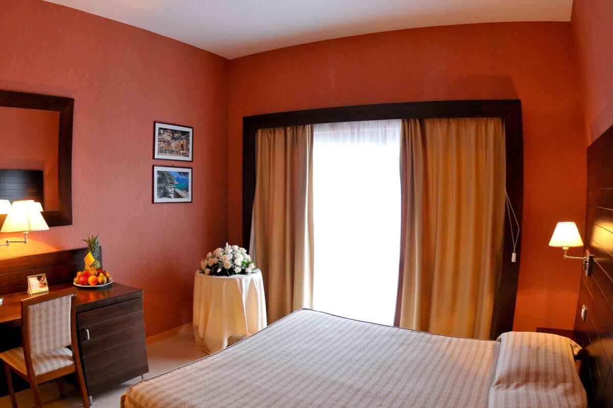 Desk, blackout drapes, cribs (surcharge), rollaway beds (surcharge)