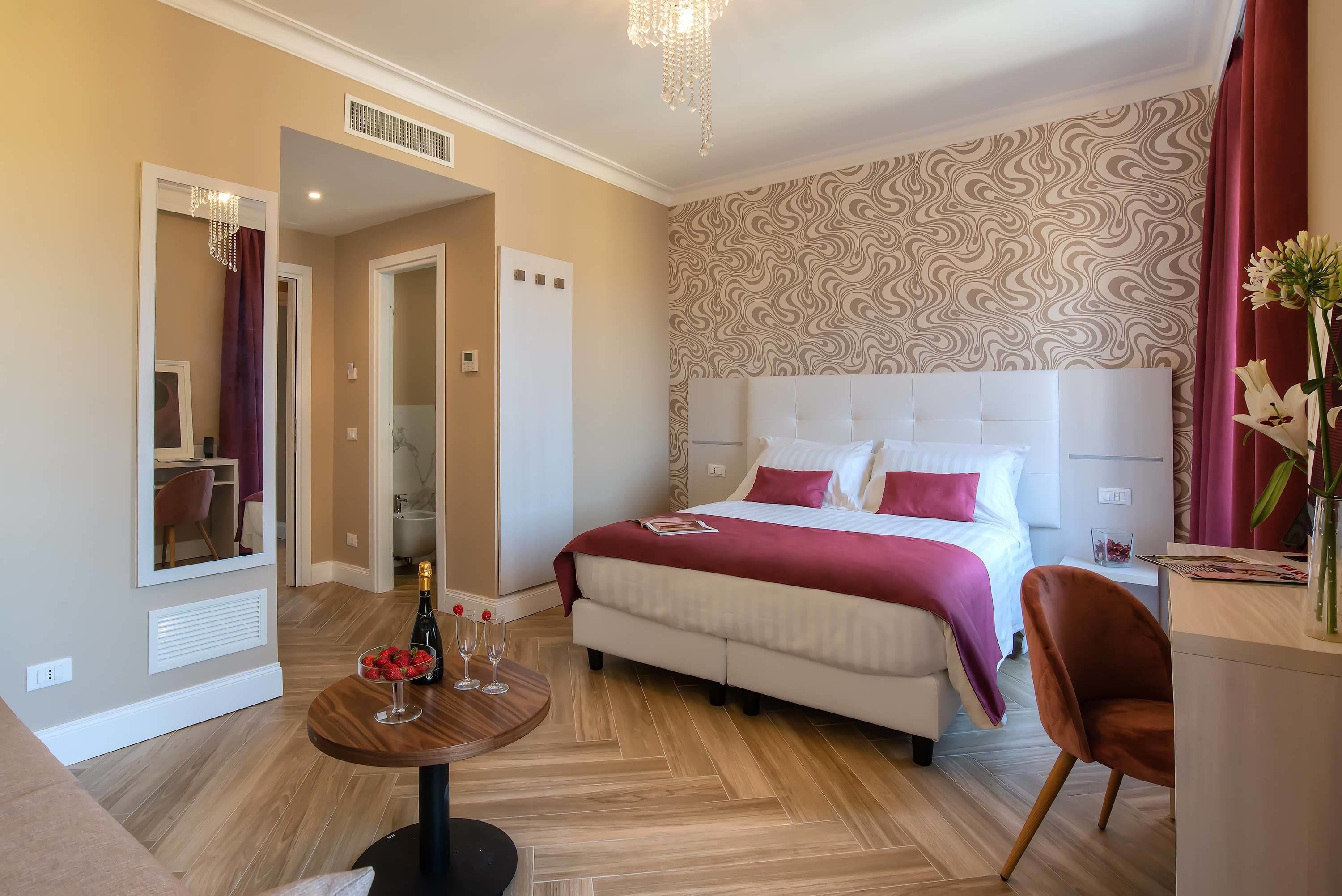 deluxe room, multiple beds | premium bedding, down duvets, pillow-top beds, minibar