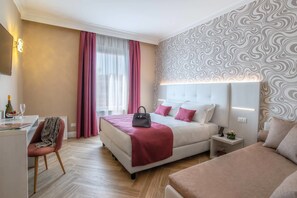 Superior Room, 1 Double Bed with Sofa bed | Premium bedding, down comforters, pillowtop beds, minibar - The Boutique Hotel (Rome)