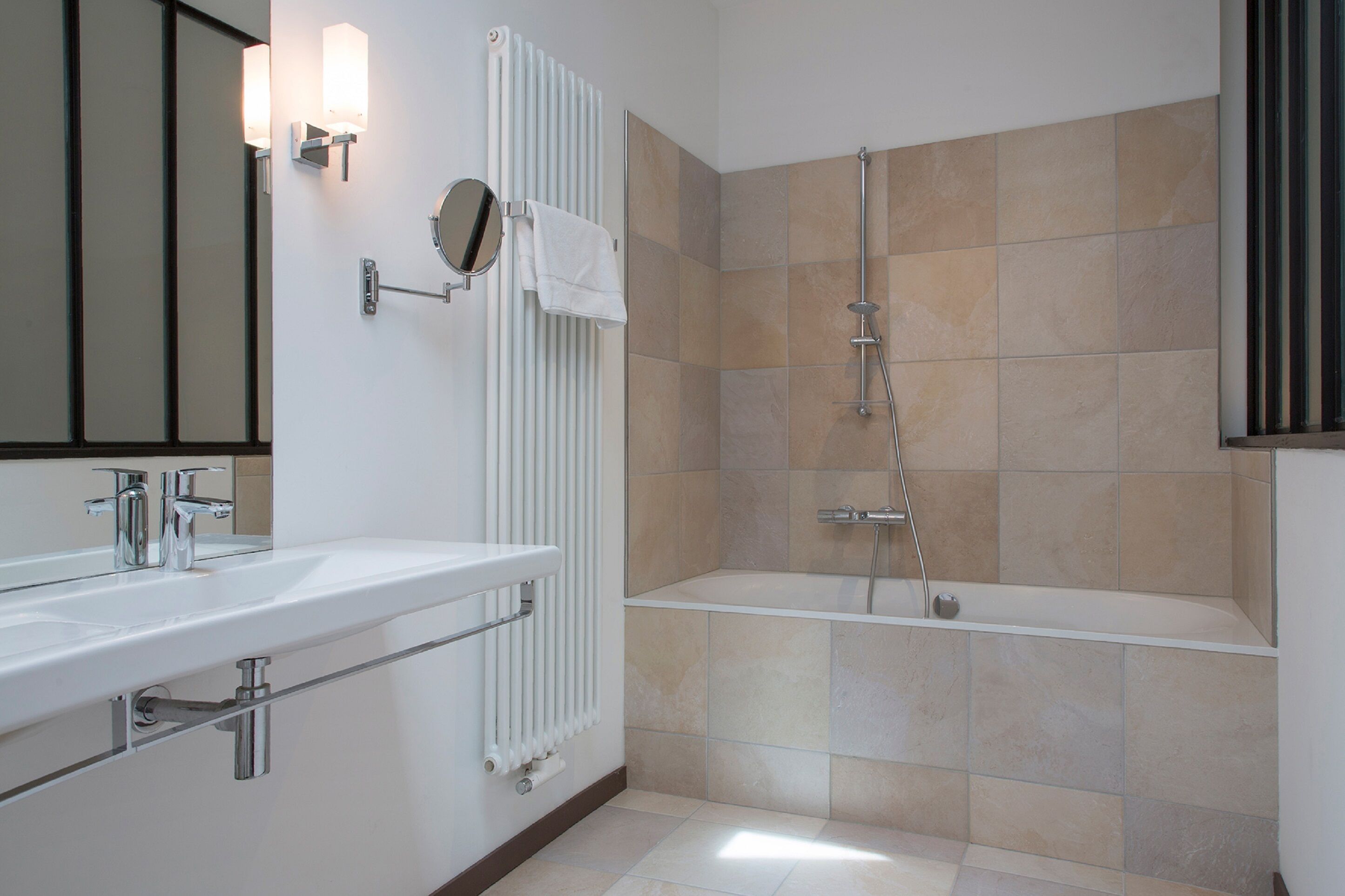 free toiletries, hair dryer, towels