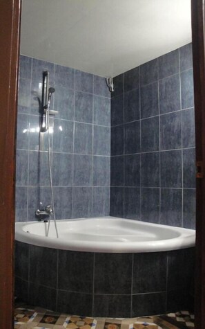 Ducha, secador de pelo, toallas