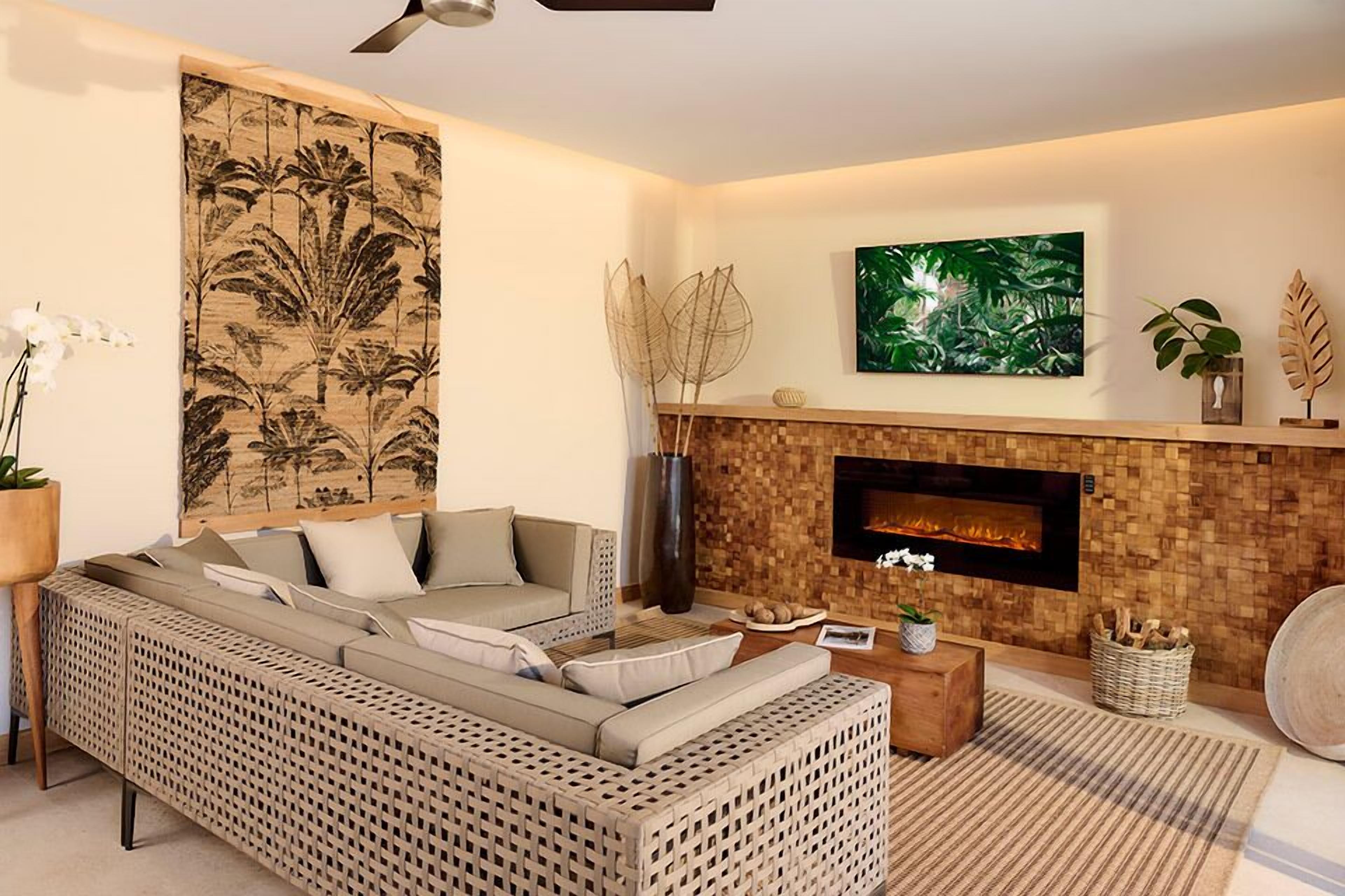 villa | living area | 32-inch smart tv with satellite channels