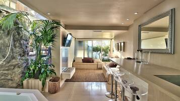 Luxury House | Living area | 75-inch flat-screen TV with digital channels, TV