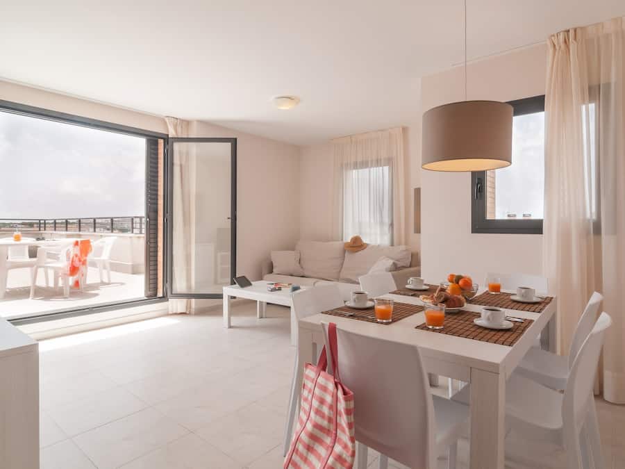 Apartment, 2 Schlafzimmer, Balkon (6 people) | Wohnbereich