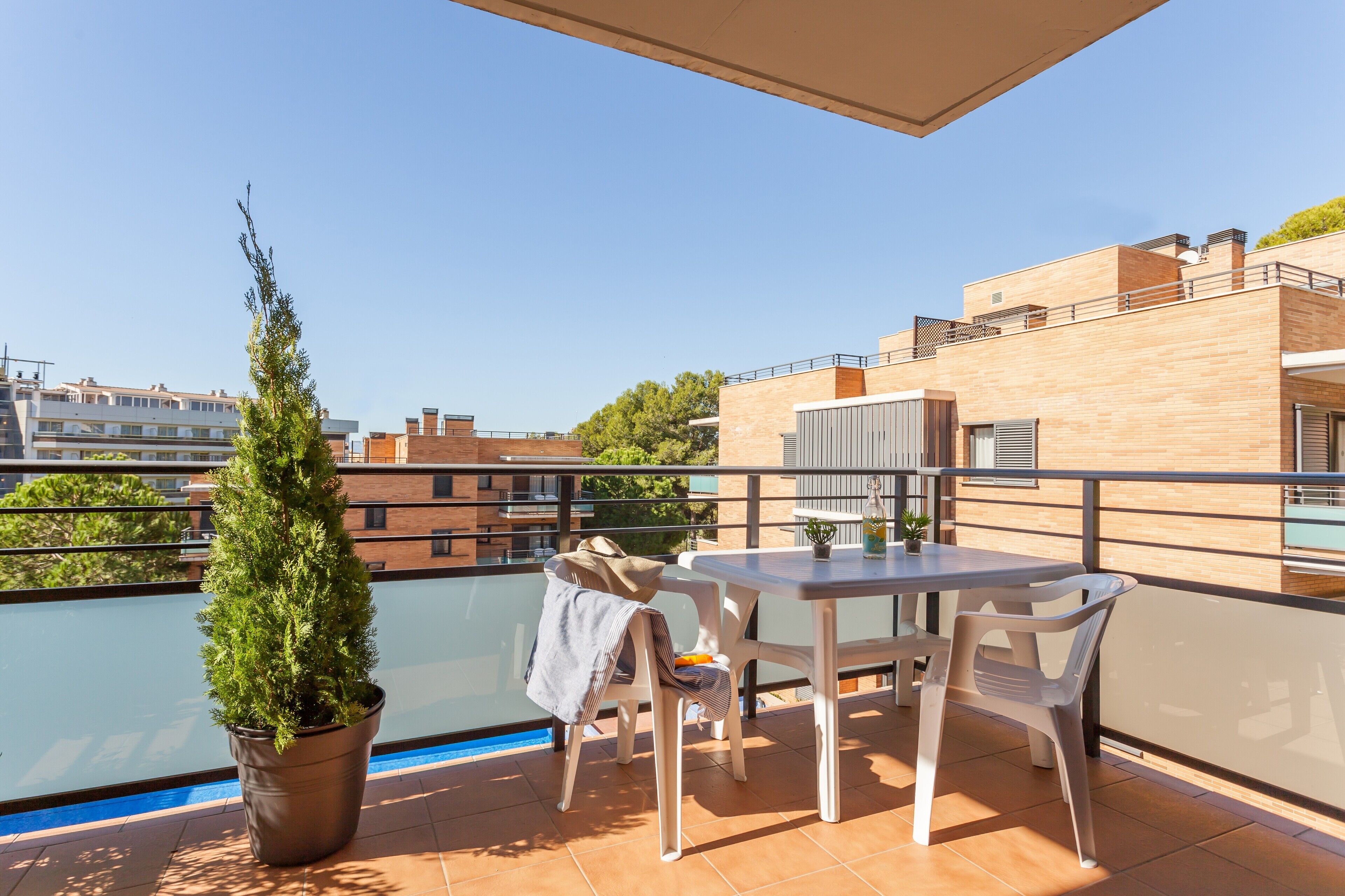 公寓, 2 間臥室, 陽台 (4 people) | 露台/庭院