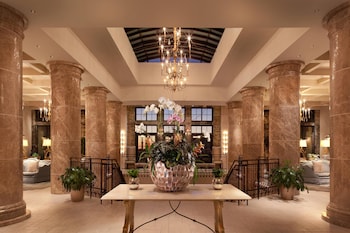 Hotel entrance and lobby at Bluegreen Vacations Eilan Hotel and Spa, an Ascend Collection Resort