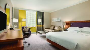 Room, 1 King Bed | Down comforters, in-room safe, desk, soundproofing