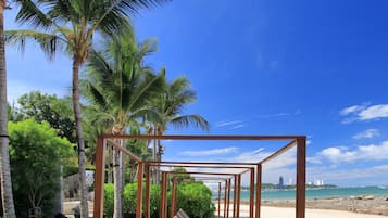 On the beach