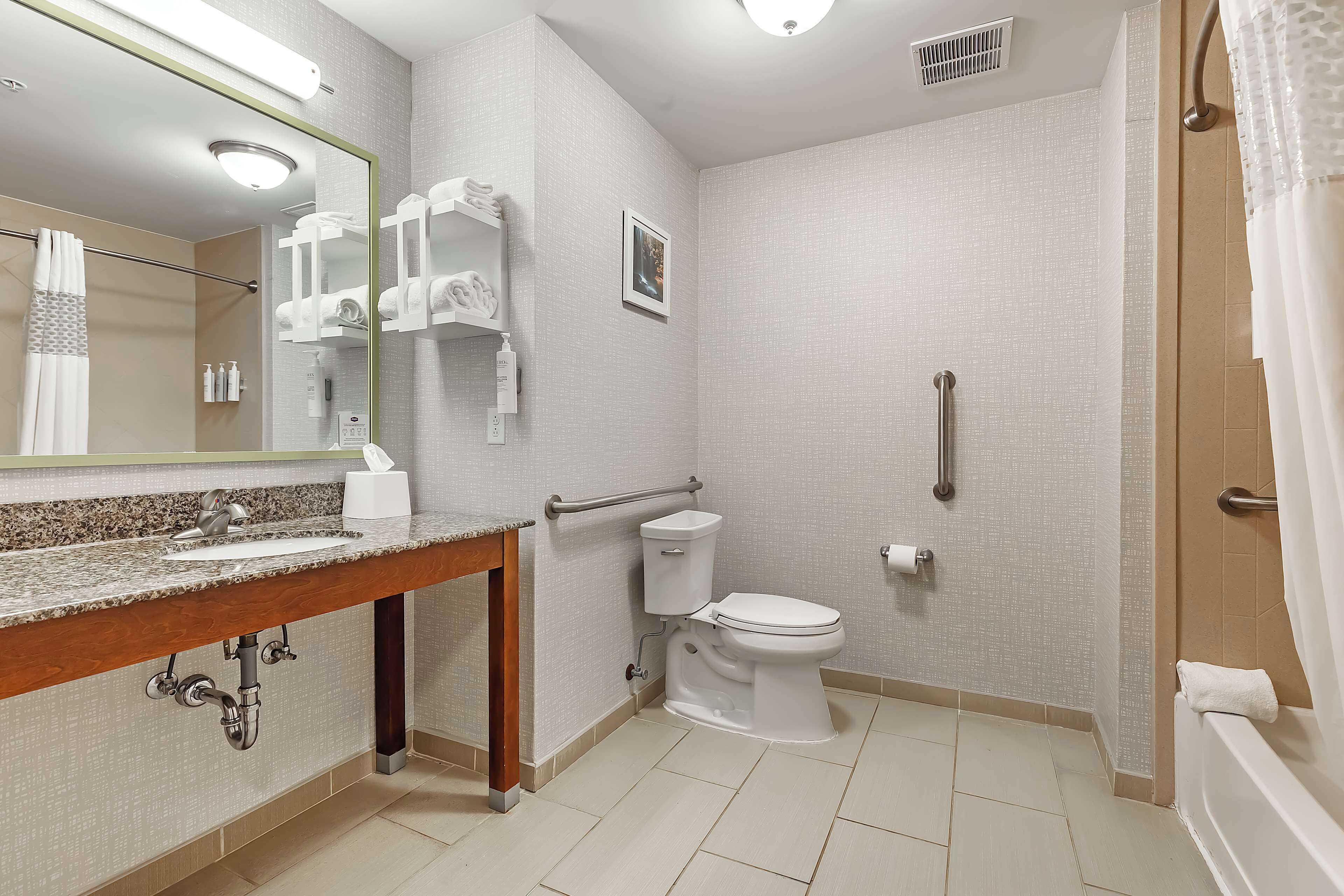 standard room | bathroom | combined shower/bathtub, free toiletries, hair dryer, towels