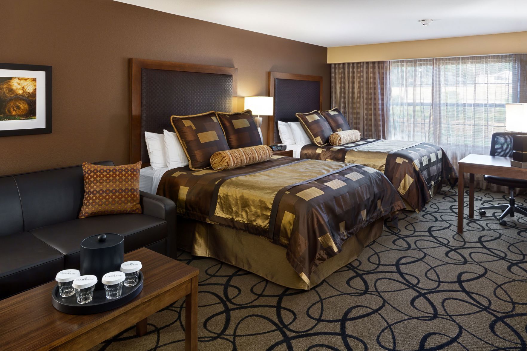 Pillowtop beds, in-room safe, desk, iron/ironing board