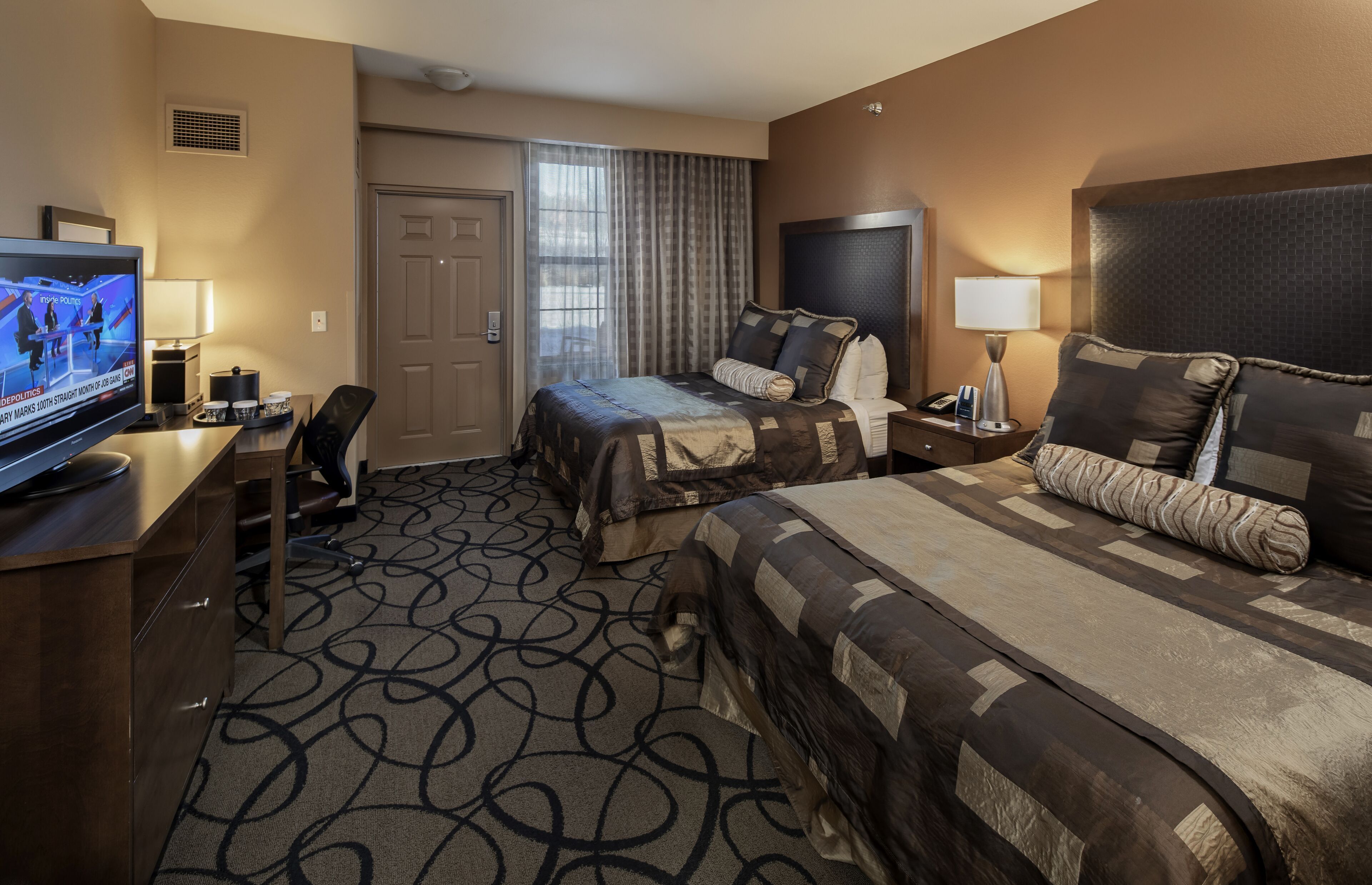 Pillowtop beds, in-room safe, desk, iron/ironing board