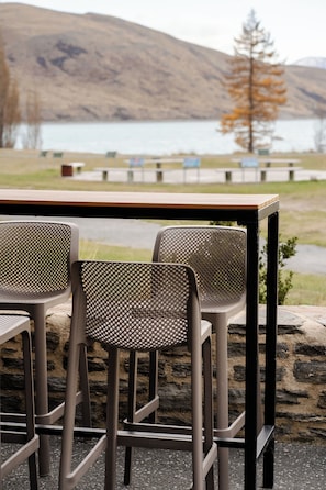 Outdoor banquet area