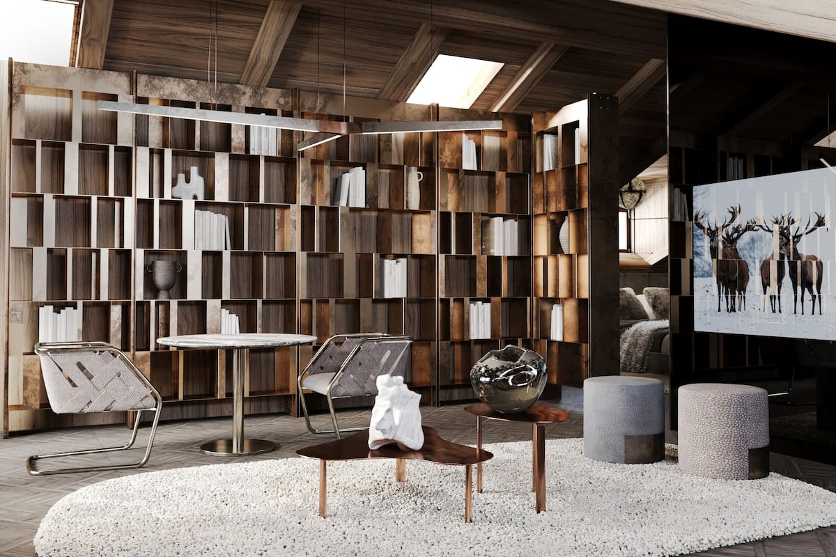 Suite open space with Dolomites view, whirlpool bath and sofa bed | Woonruimte | Een 32-inch flatscreentelevisie met satellietzenders en een televisie