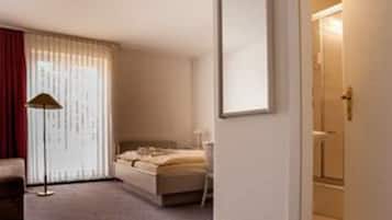 Desk, free WiFi, bed sheets