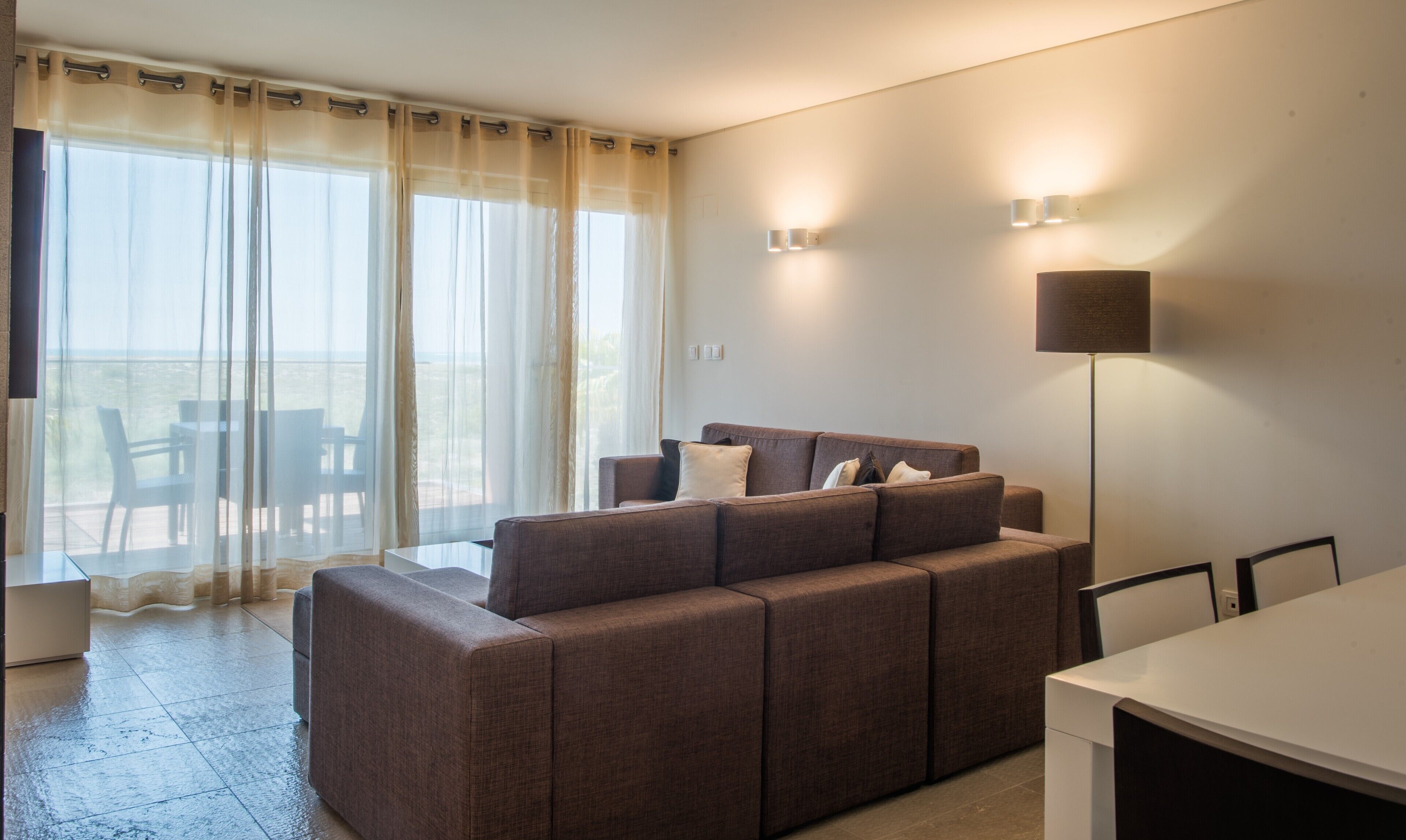 apartment, 2 bedrooms, sea view (beach apartments) | living area | 42-cm lcd tv with digital channels, tv