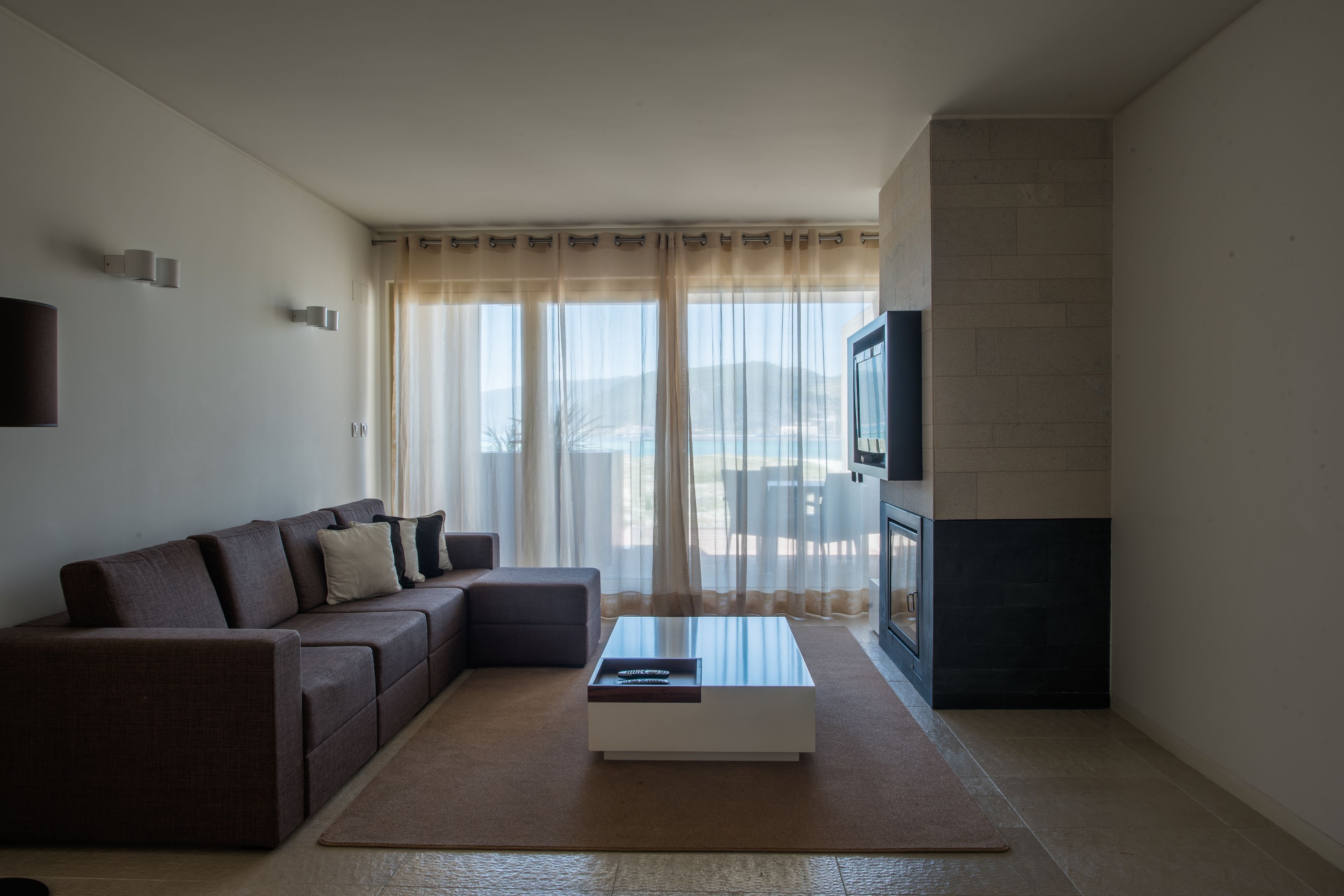 apartment, 1 bedroom, sea view (beach apartments) | living room | 42-cm lcd tv with digital channels, tv