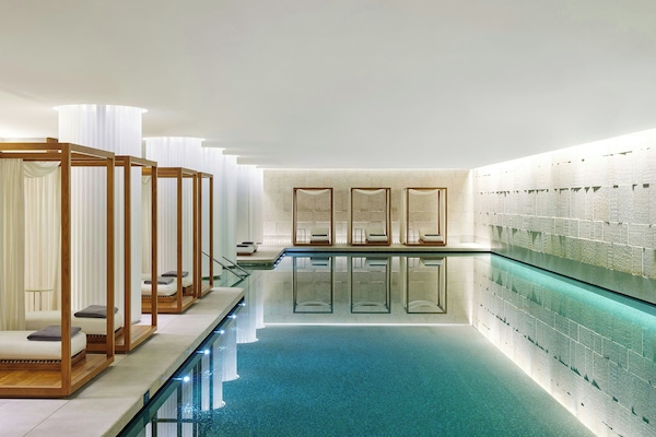 Indoor pool, free pool cabanas