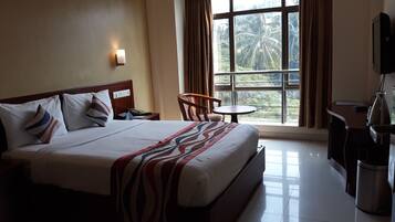 Hypo-allergenic bedding, pillow-top beds, minibar, in-room safe