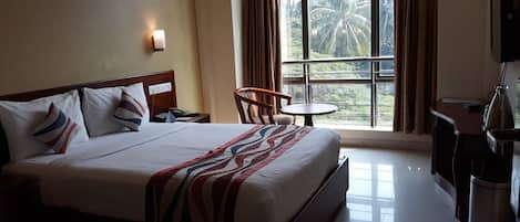 Hypo-allergenic bedding, pillowtop beds, minibar, in-room safe