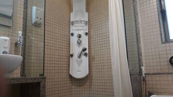 Deluxe Room, 1 Double Bed | Bathroom | Hair dryer, slippers, towels