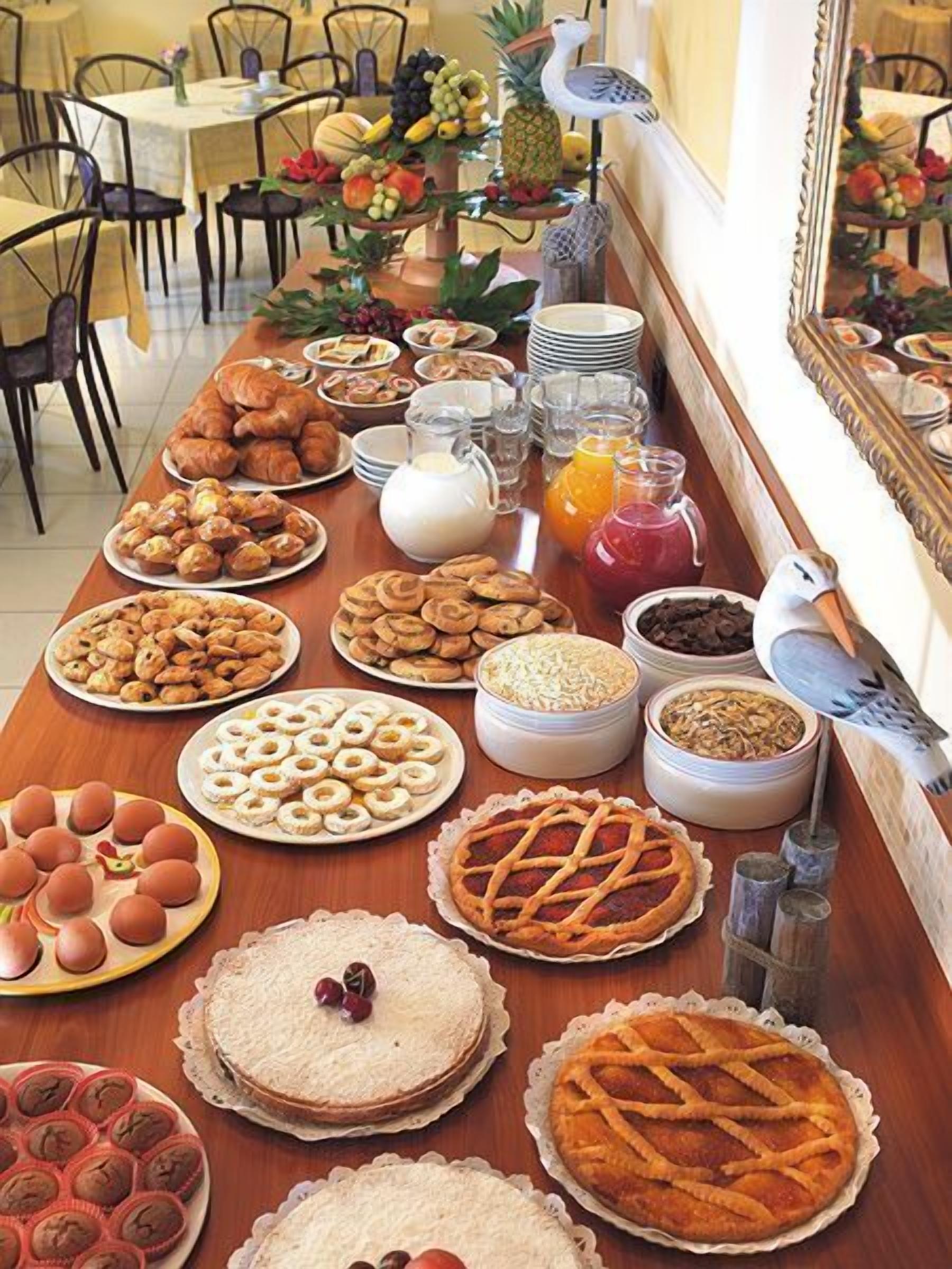 daily buffet breakfast (eur 5 per person)