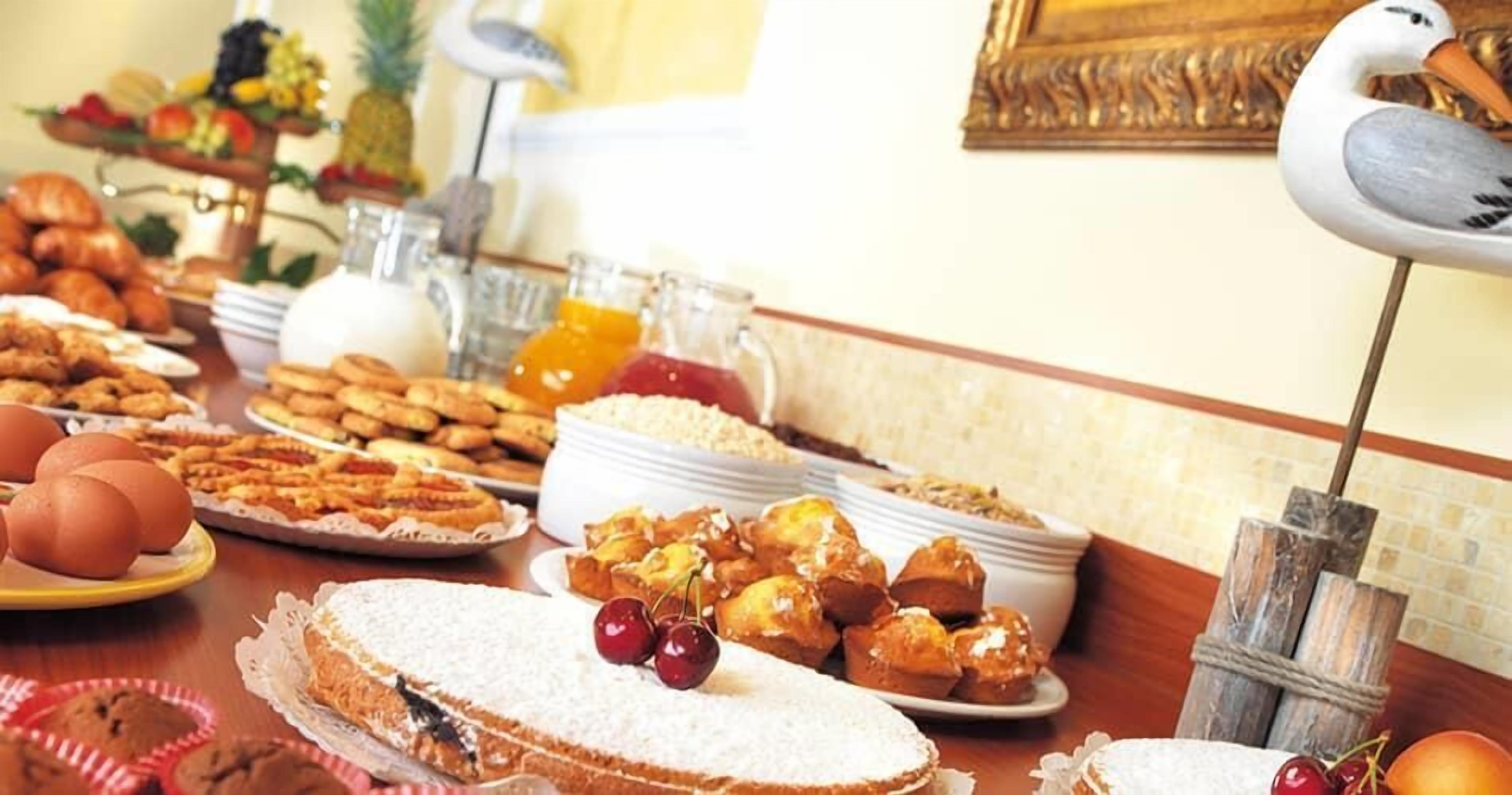 daily buffet breakfast (eur 5 per person)