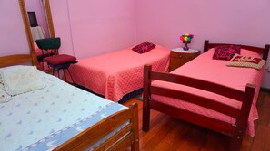 Triple Room, Shared Bathroom | 6 bedrooms, individually furnished, desk, free WiFi