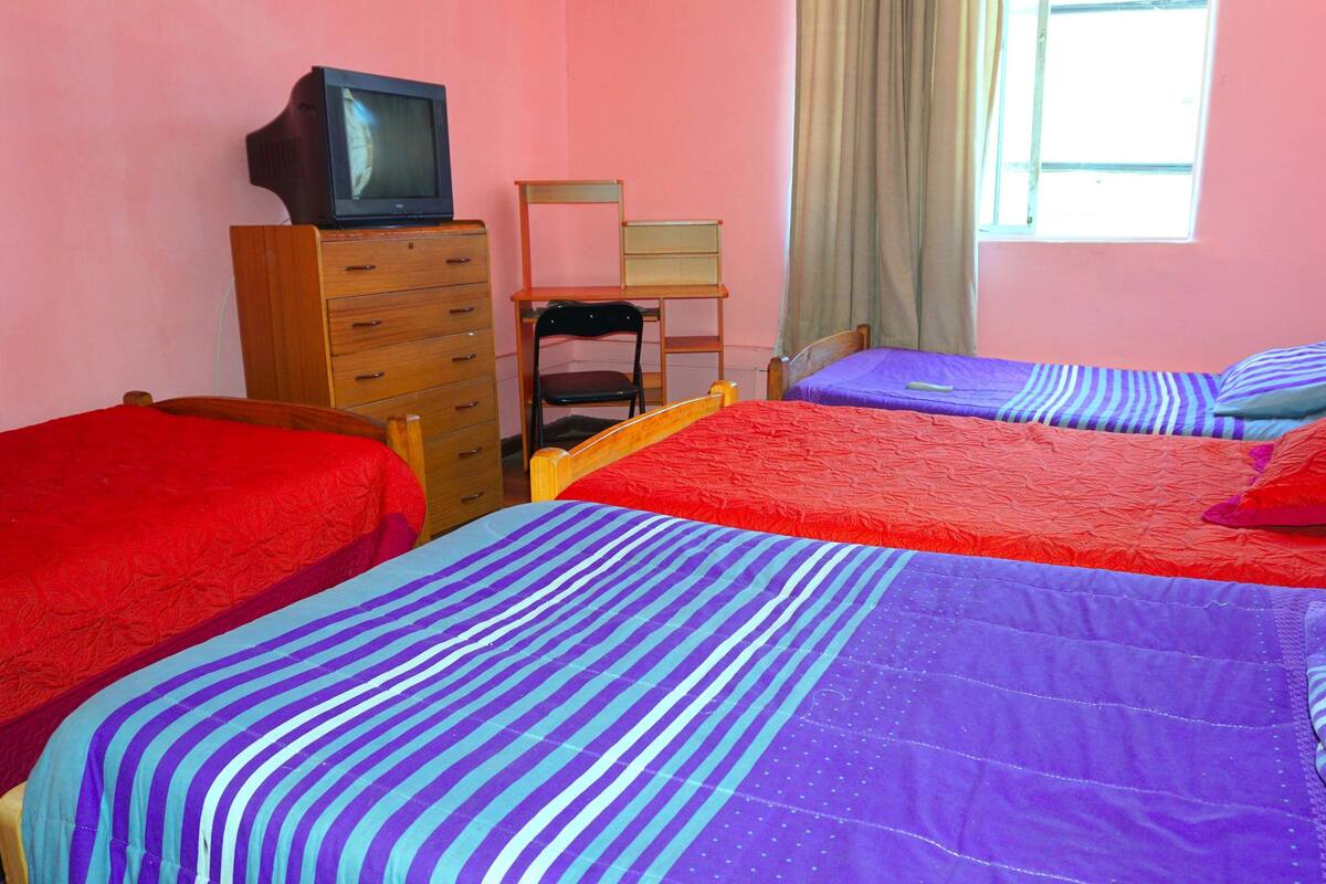 Quadruple Room, Shared Bathroom | 6 bedrooms, individually furnished, desk, free WiFi